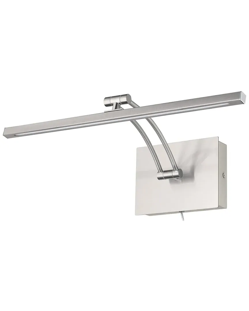 Doreen LED Picture Light with Clear Diffuser - Matte Nickel