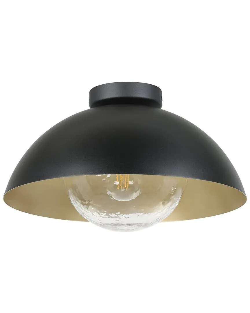 Dyal 1 Light Ceiling Light - Black, Gold image