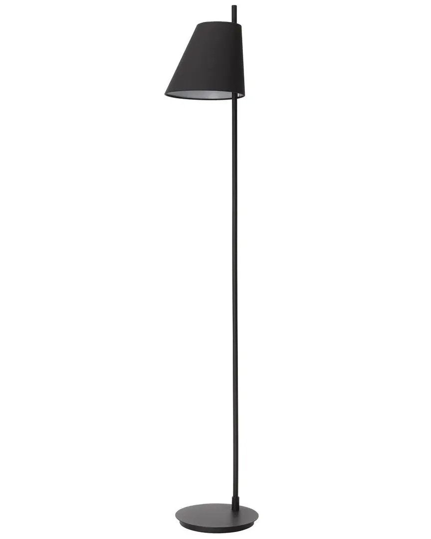Estaziona 1 Light Floor Lamp - Black, Fabric