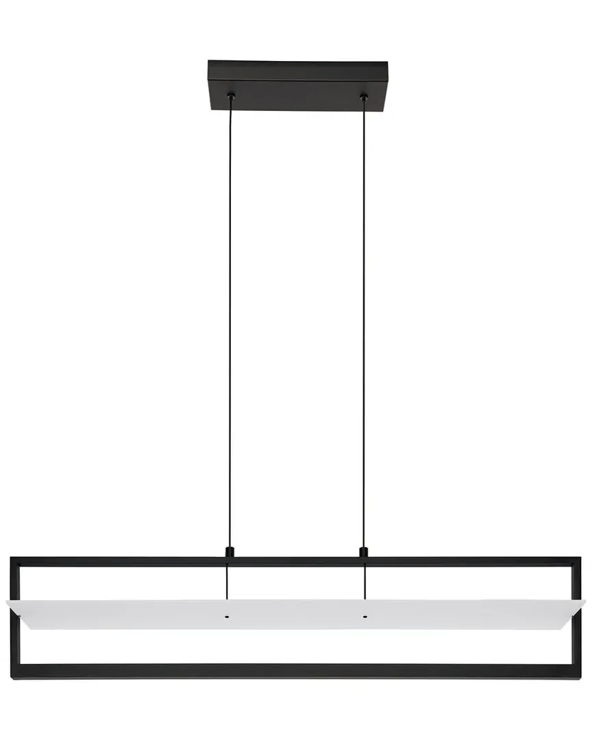 Farneta Linear LED Pendant Light - Black, Acrylic image
