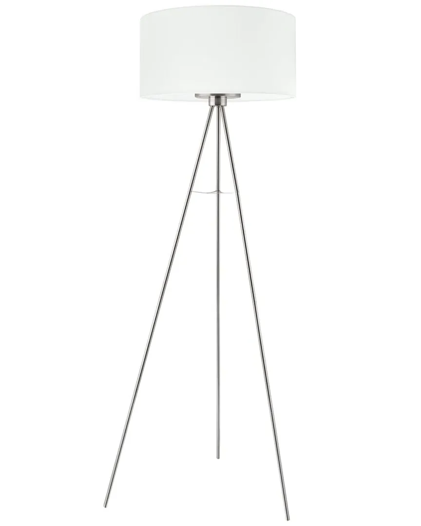 Fondachelli 1 Light Floor Lamp - Matte Nickel, Fabric