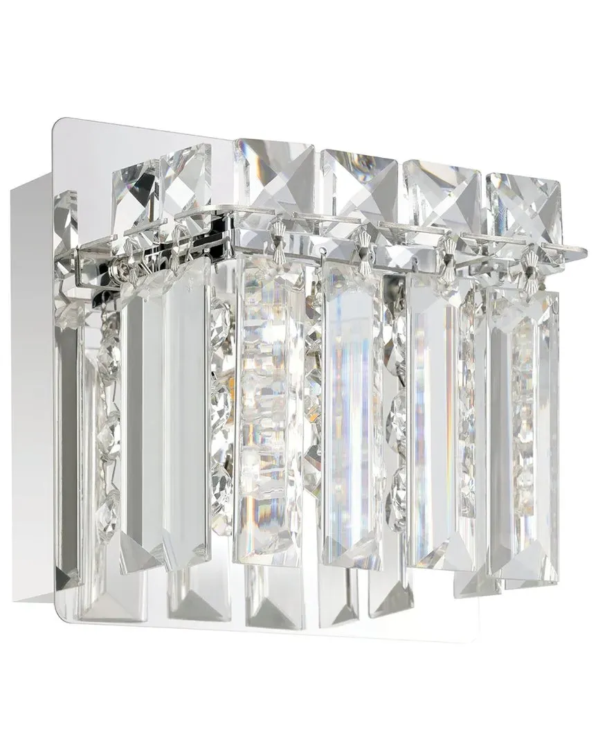 Fuetescusa 1 Light Wall Light - Chrome, Crystal Glass image