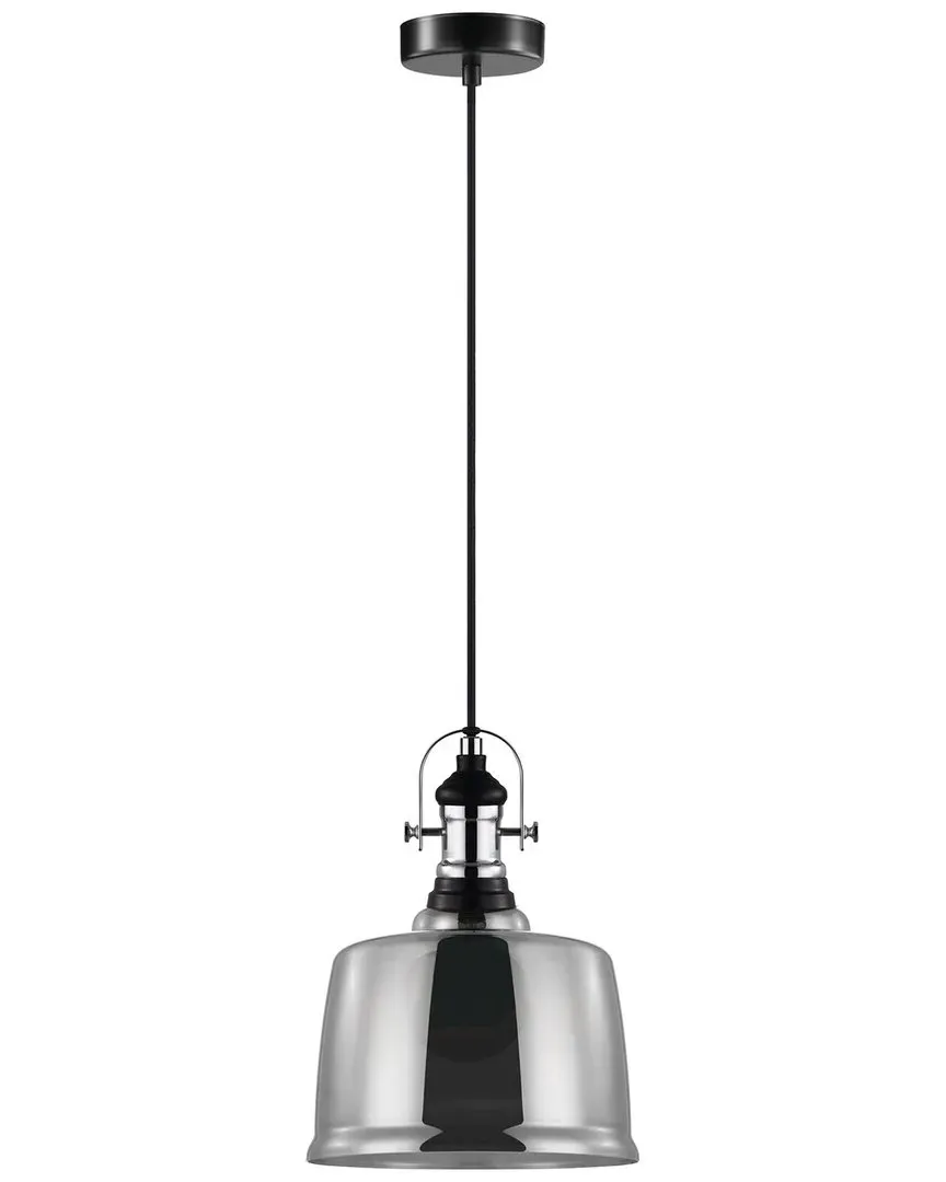 Gilwell 1 Light Pendant - Black, Chrome