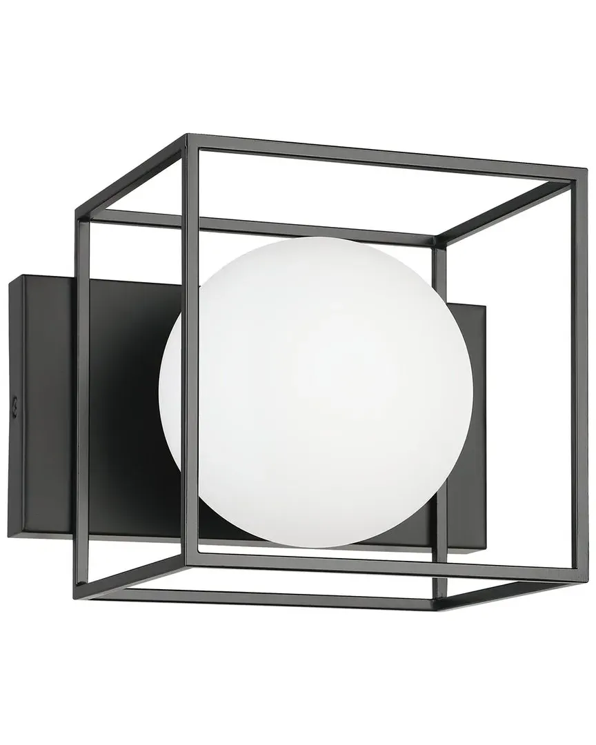 Grayson 1 Light Ceiling Wall Light - Black, Steel image