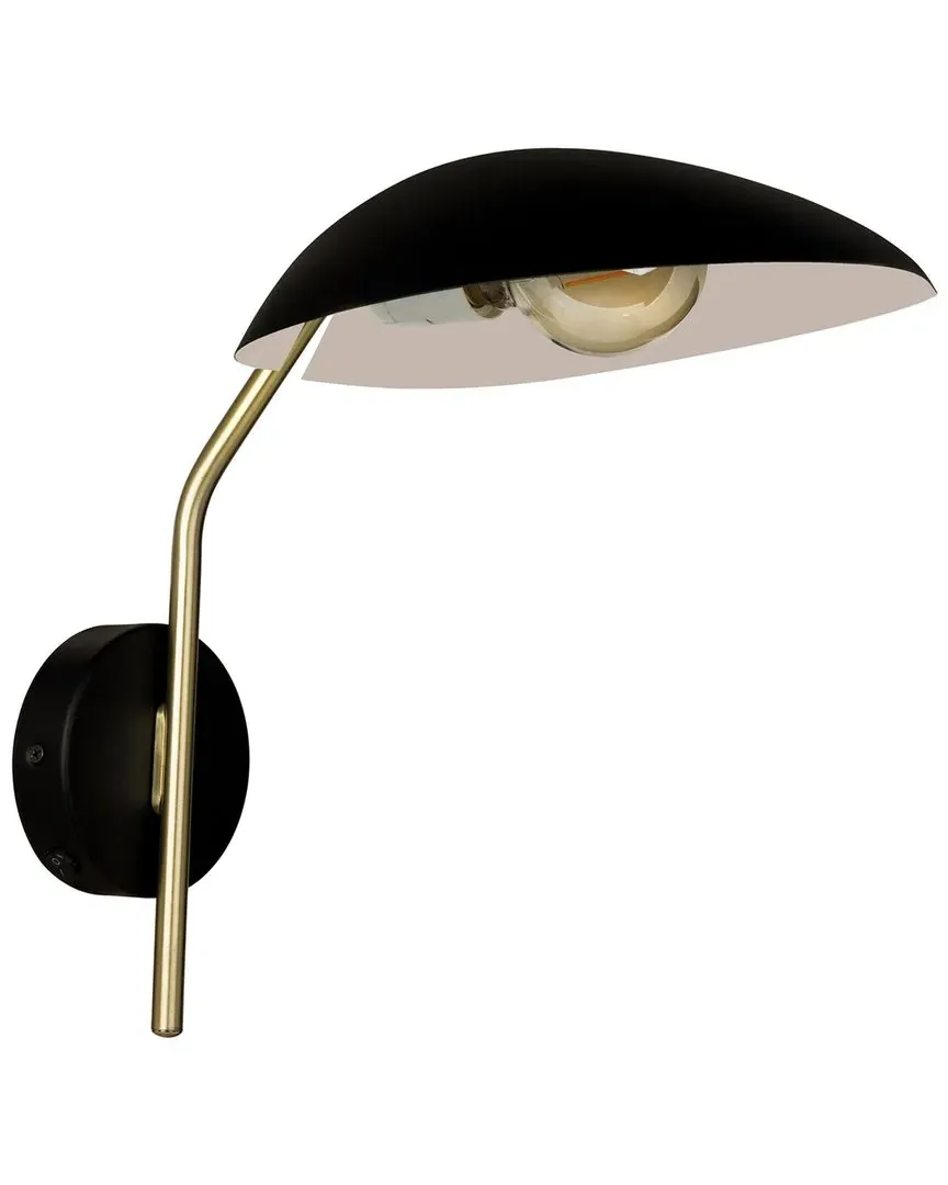 Lindmoor 1 Light Wall Light - Black, Metal image