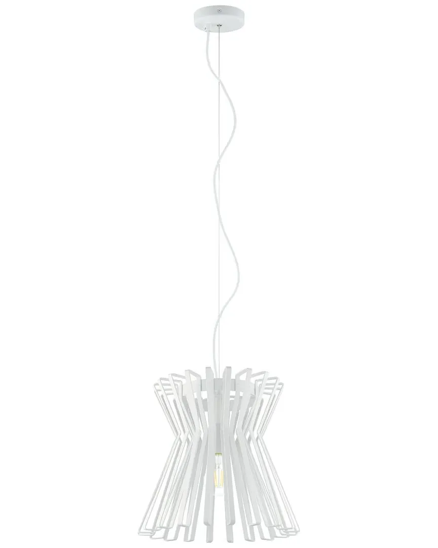 Locubin 1 Light Pendant - White, Metal image