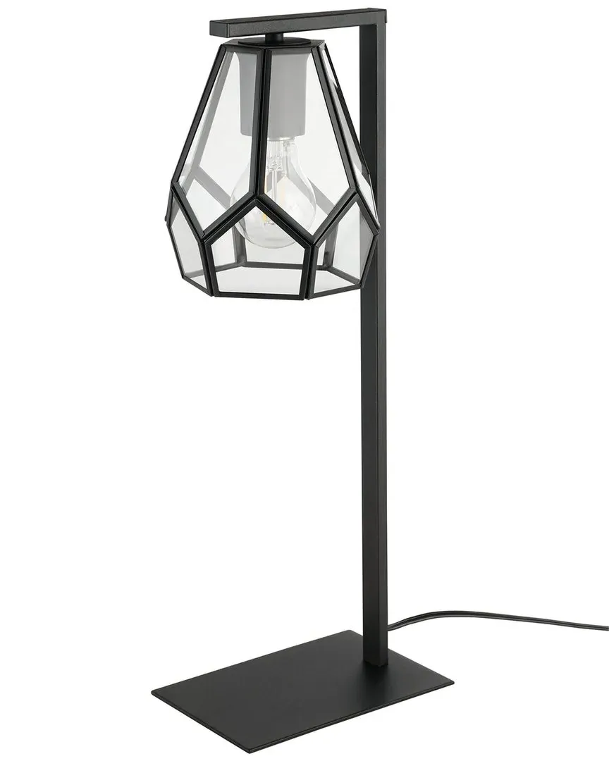 Mardyke 1 Light Table Lamp - Black, Glass