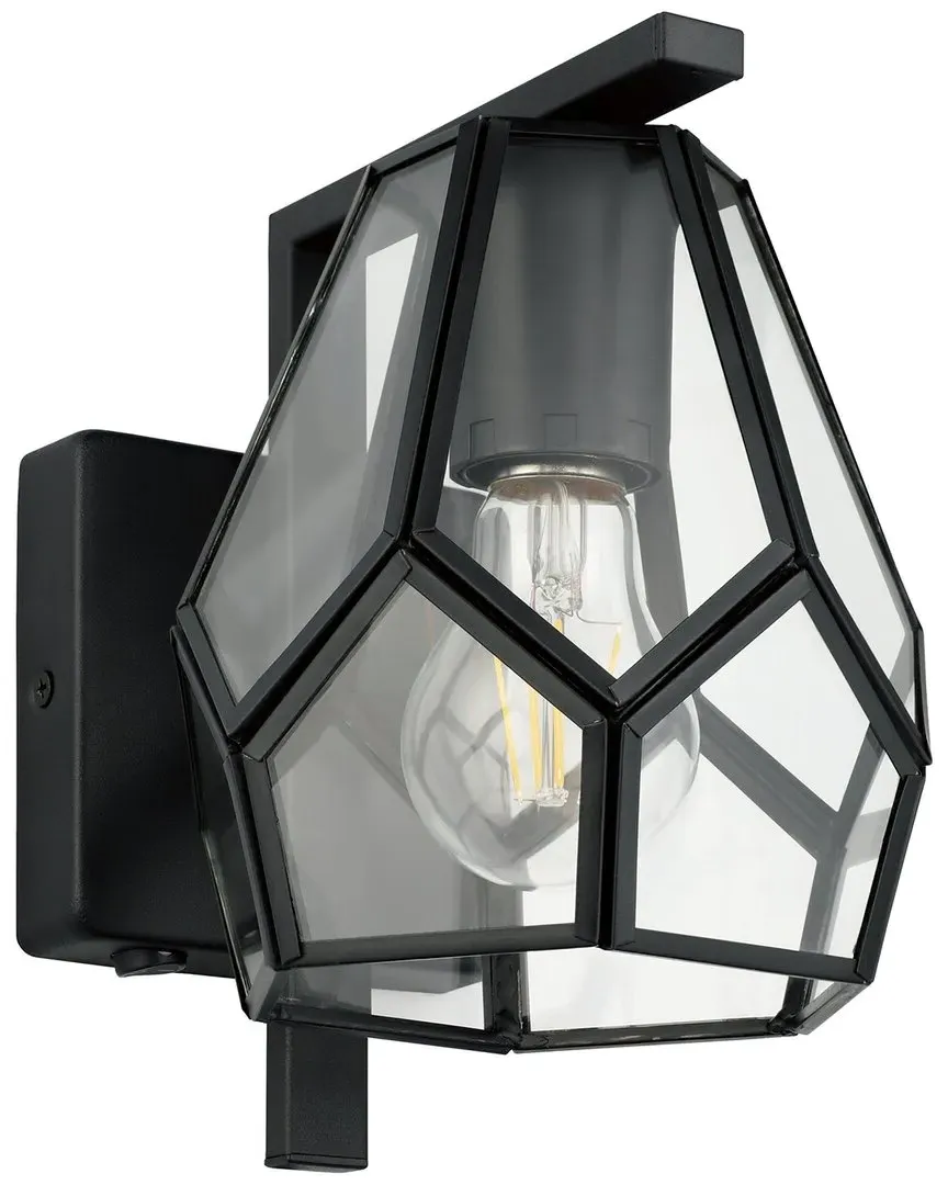 Mardyke 1 Light Wall Sconce - Black, Glass image