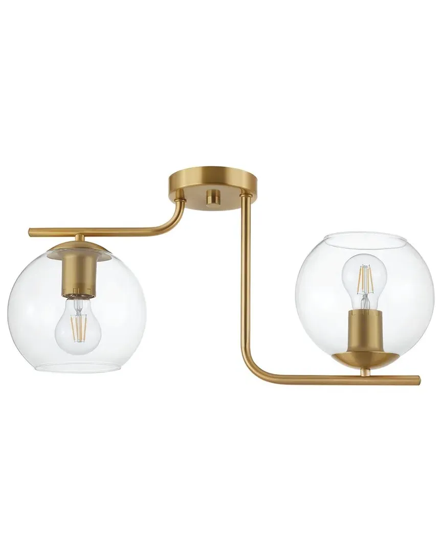 Marojales 2 Light Ceiling Light - Brushed Gold, Steel