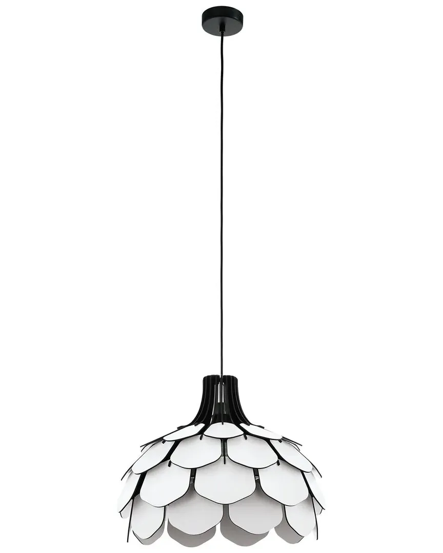 Morales 1 Light Pendant - White, Wood image