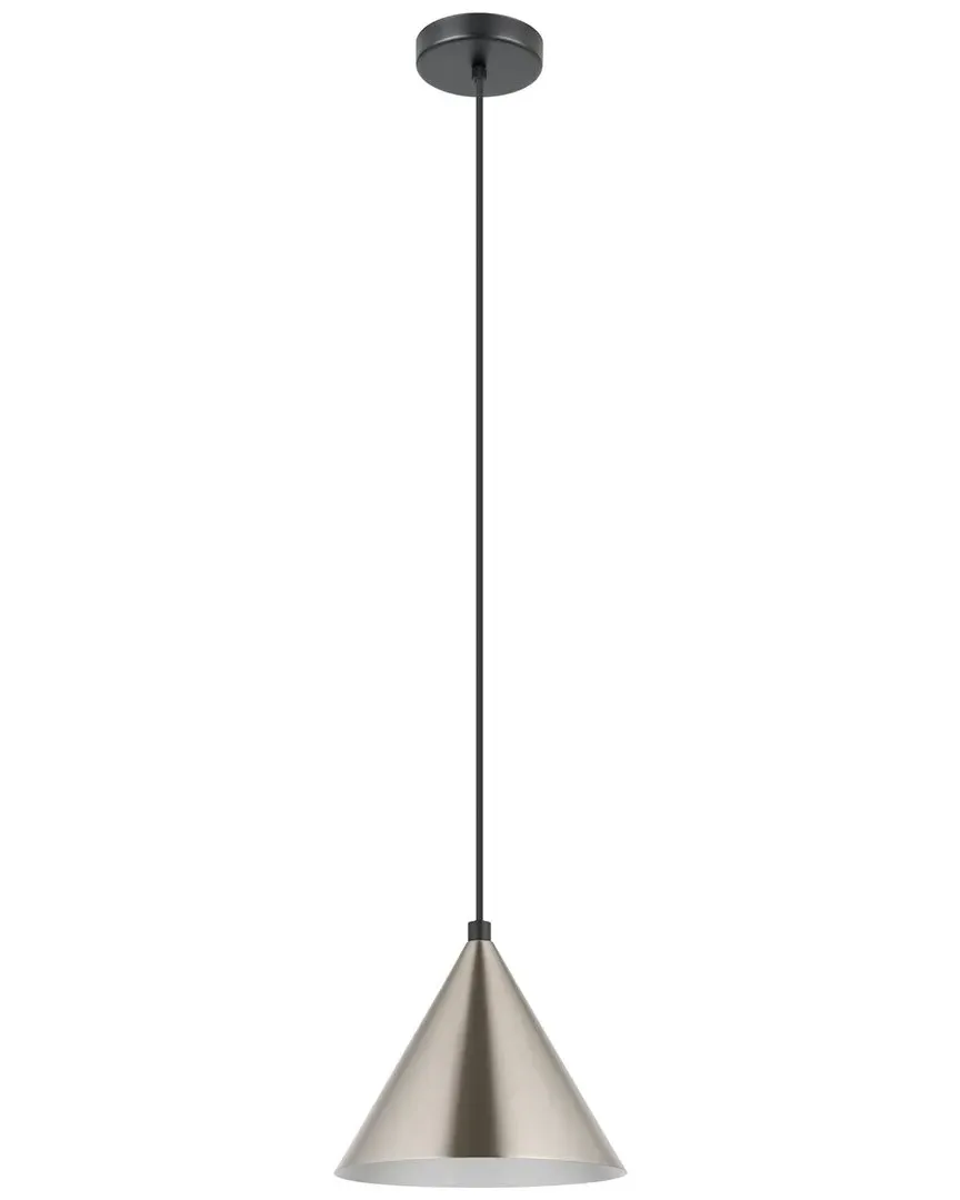 Narices 1 Light Mini Pendant - Black, Matte Nickel Metal