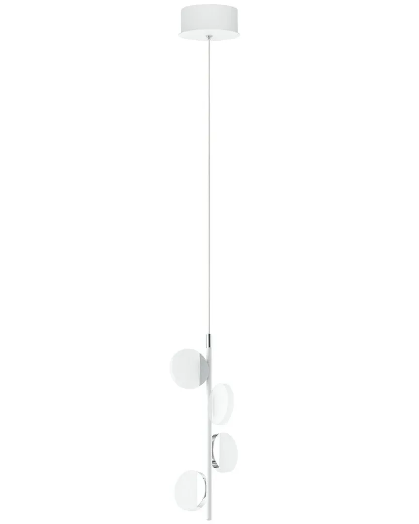 Olindra 4 Light LED Mini Pendant - White, Chrome image