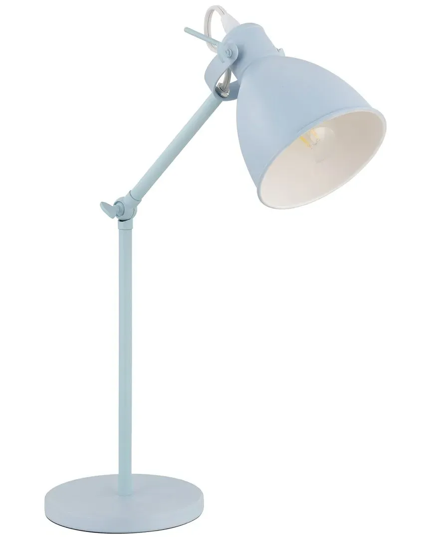 Priddy 1 Light Desk Lamp - Pastel Light Blue, Steel