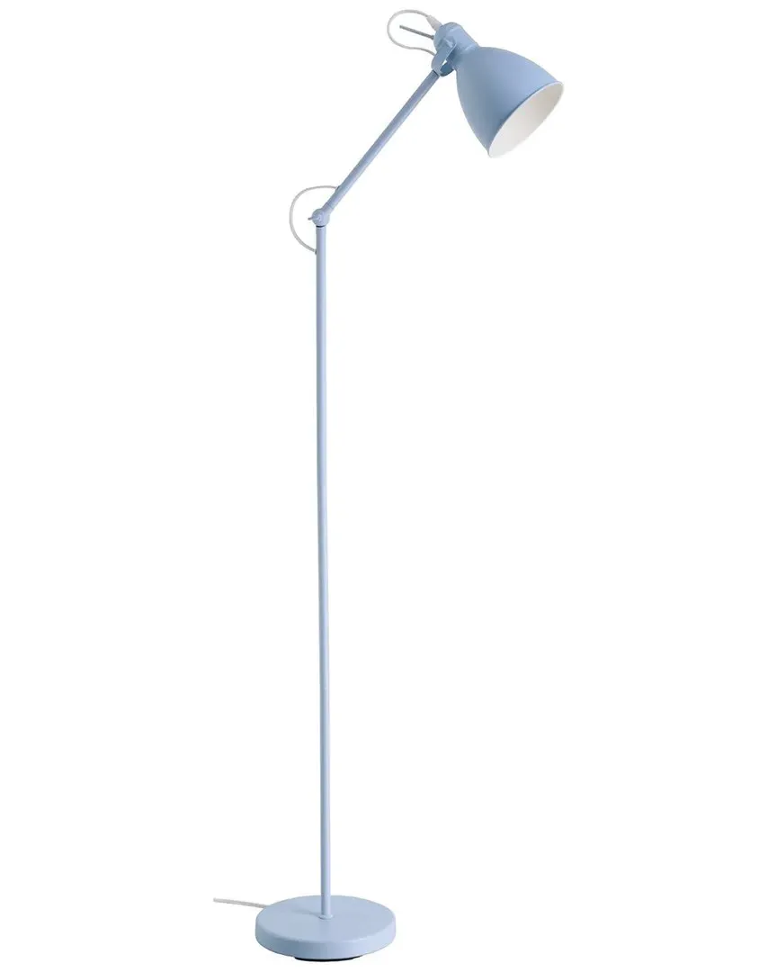 Priddy 1 Light Floor Lamp - Blue, Metal