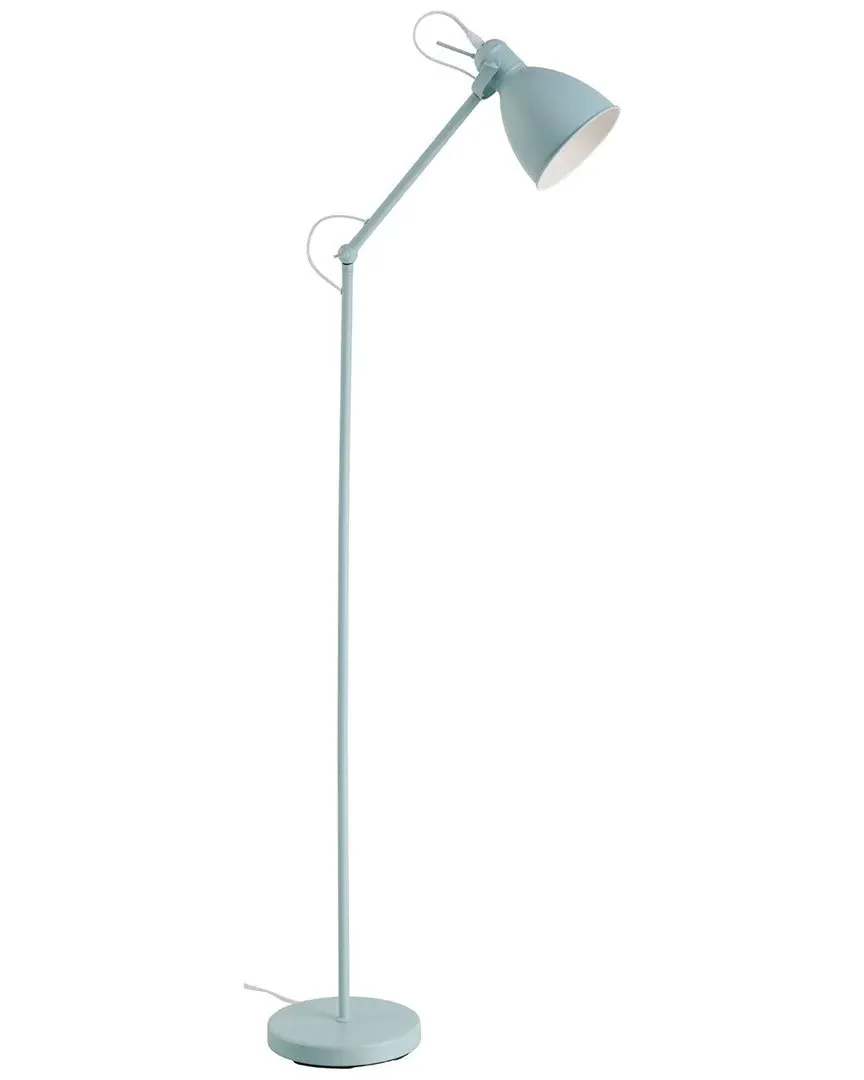 Priddy 1 Light Floor Lamp - Green, Metal