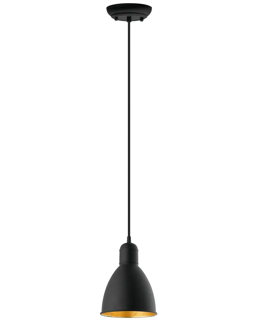Priddy 1 Light Mini Pendant - Black, Steel image