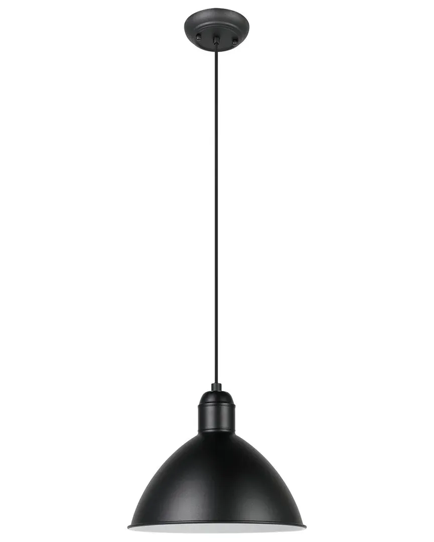 Priddy 1 Light Pendant - Black, Metal image
