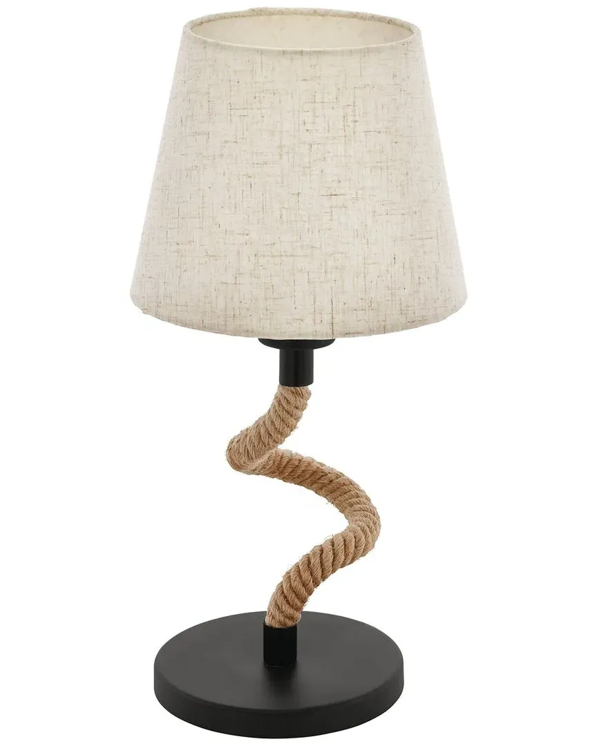 Rampside Table Lamp - Black, Rope image