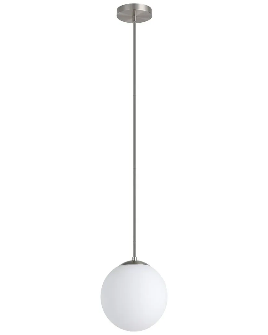 Rondo 1 Light Pendant - Matte Nickel, Glass