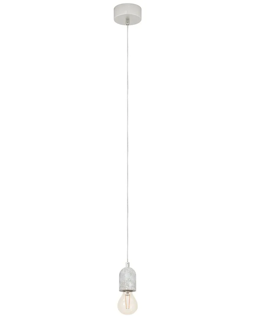 Silvares 1 Light Open Bulb Mini Pendant - Grey, Concrete