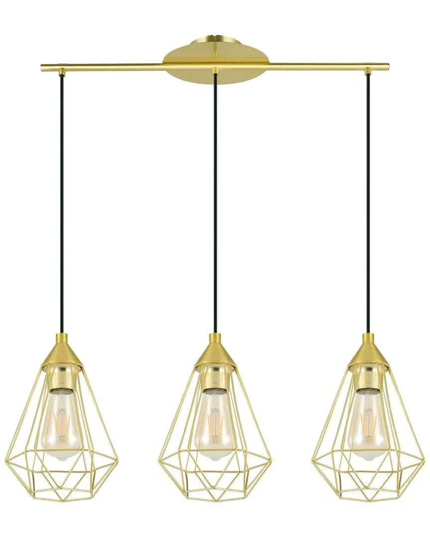 Tarbes 3 Light Linear Pendant - Brushed Brass, Steel image