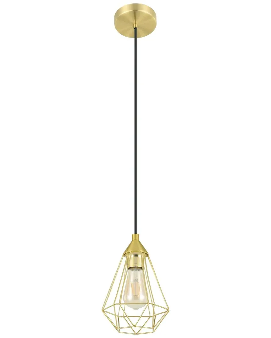 Tarbes Geometric Mini Pendant Light - Brushed Brass, Steel image