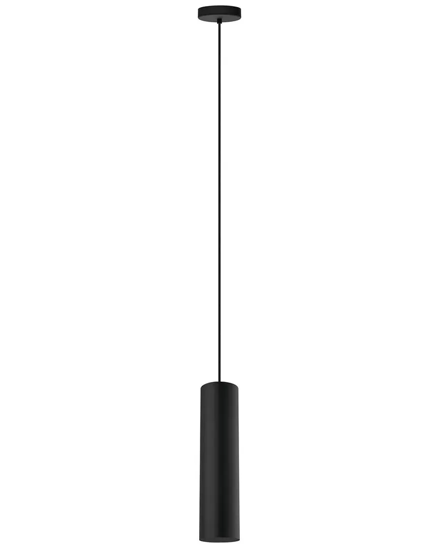 Tortoreto Cylinder Pendant Light - Black, Iron