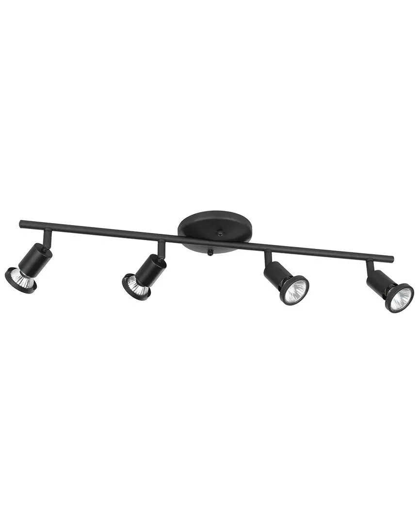 Tremendo 4 Light Fixed Track Light - Black, Steel image