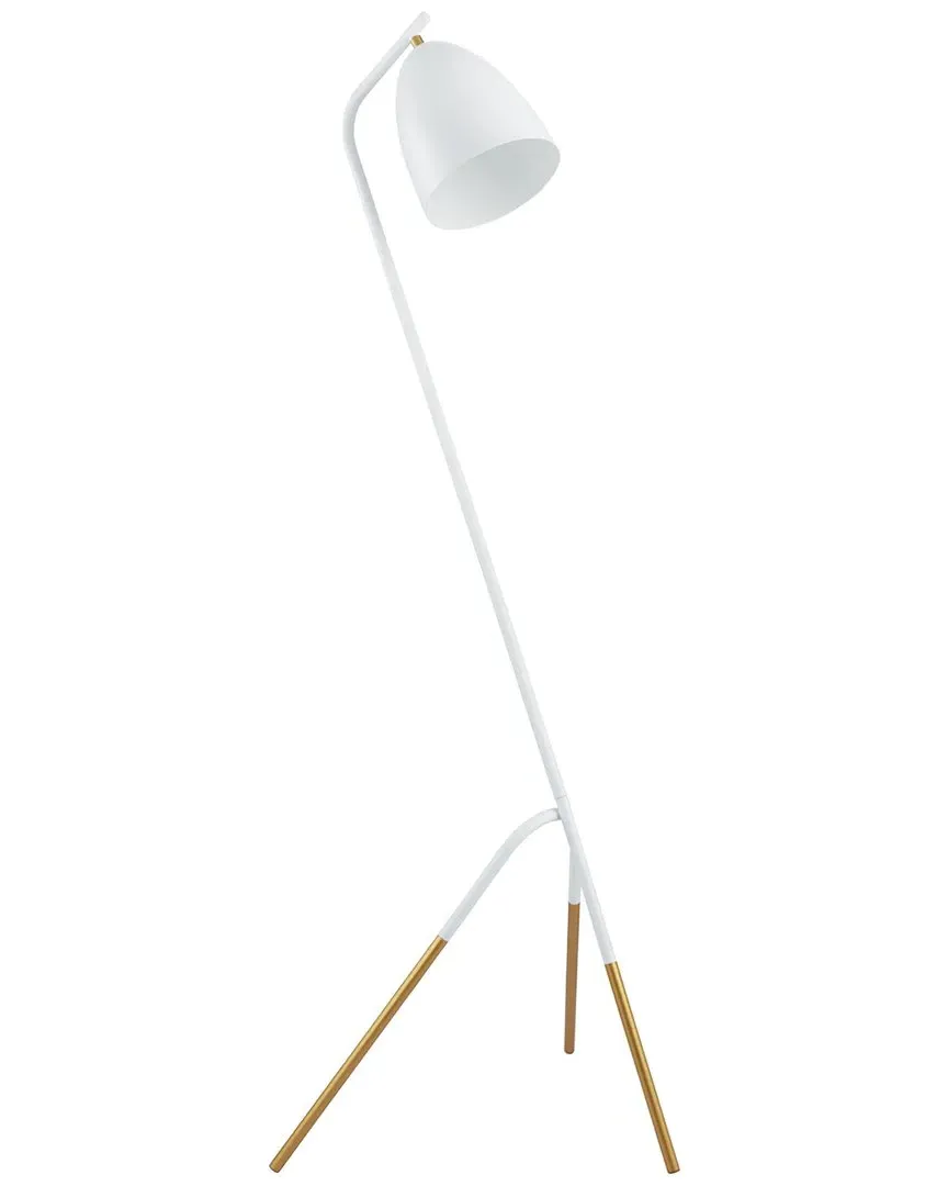 Westlinton 1 Light Floor Lamp - White & Gold, Metal image