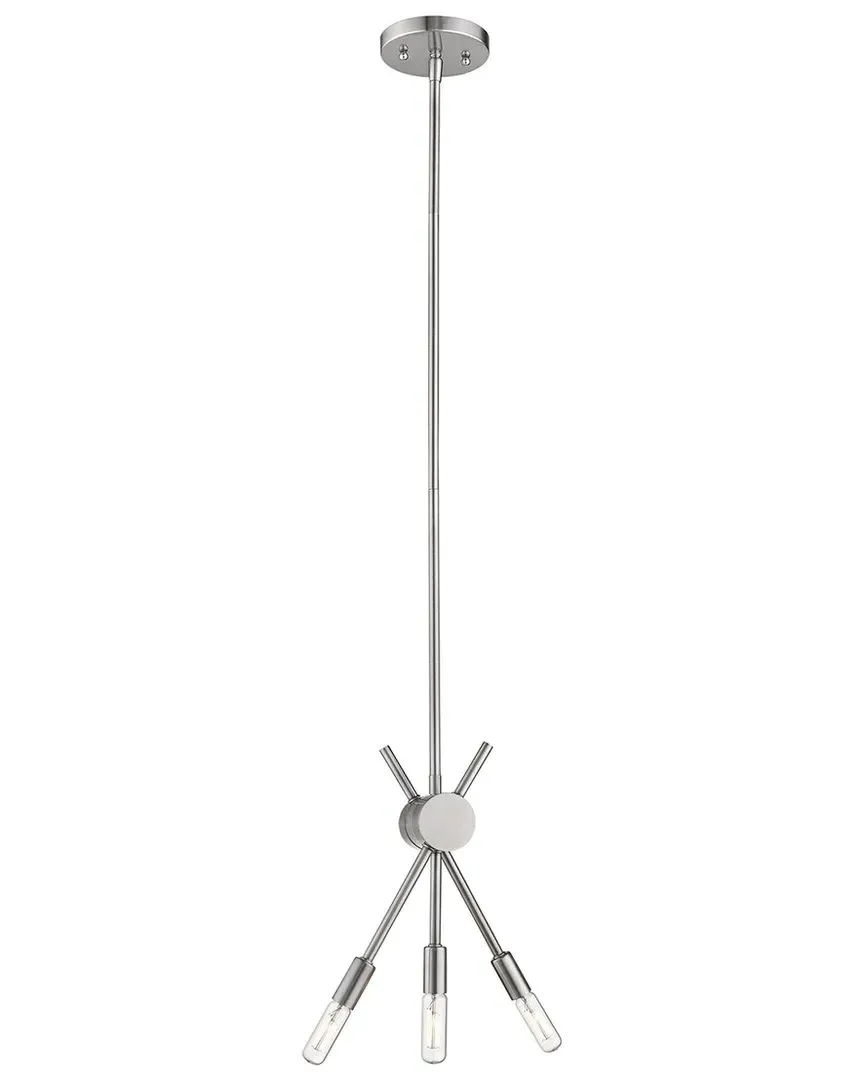 Willsboro 3 Light Mini Pendant with Adjustable Arms - Polished Nickel image