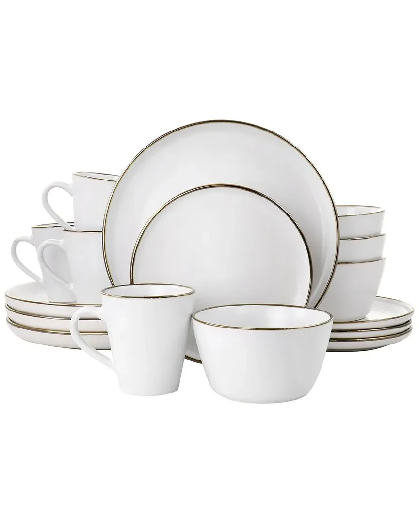Arthur 16pc Round Dinnerware Set - White, Stoneware image