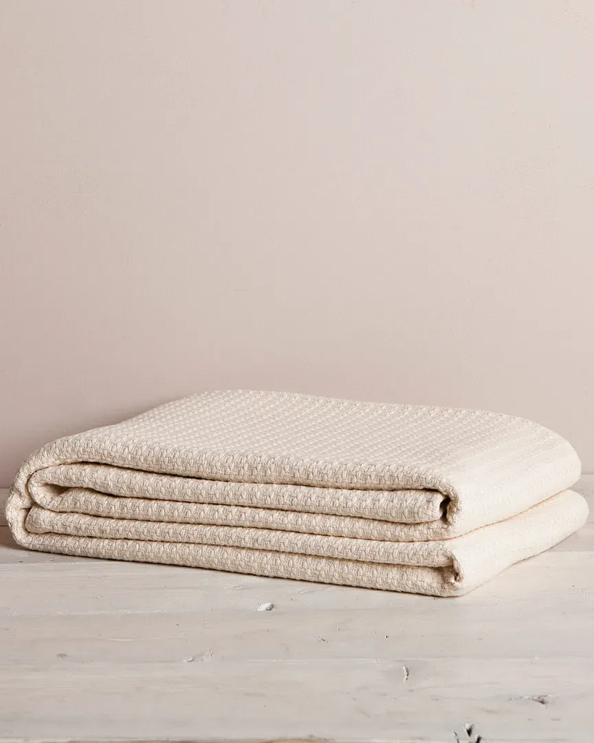 Cotton Thermal Blanket - Ivory image