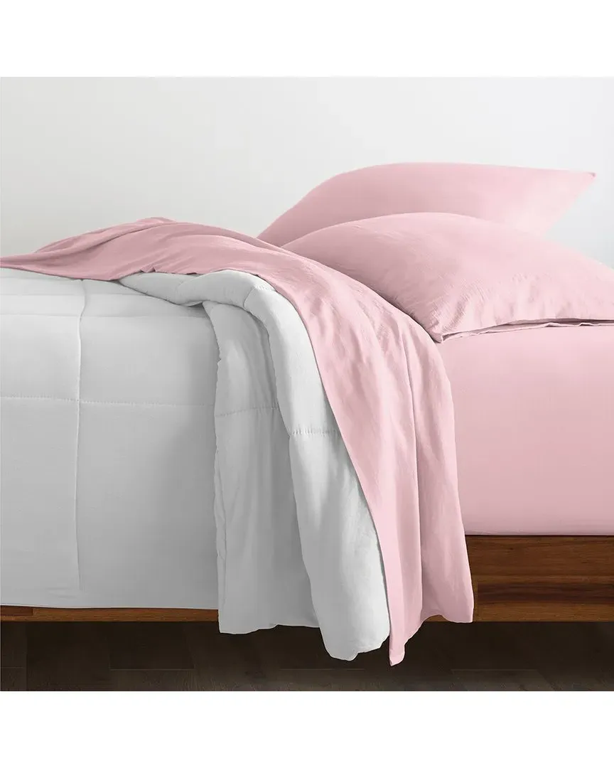 100% Cotton Percale Deep Pocket Sheet Set - Pink
