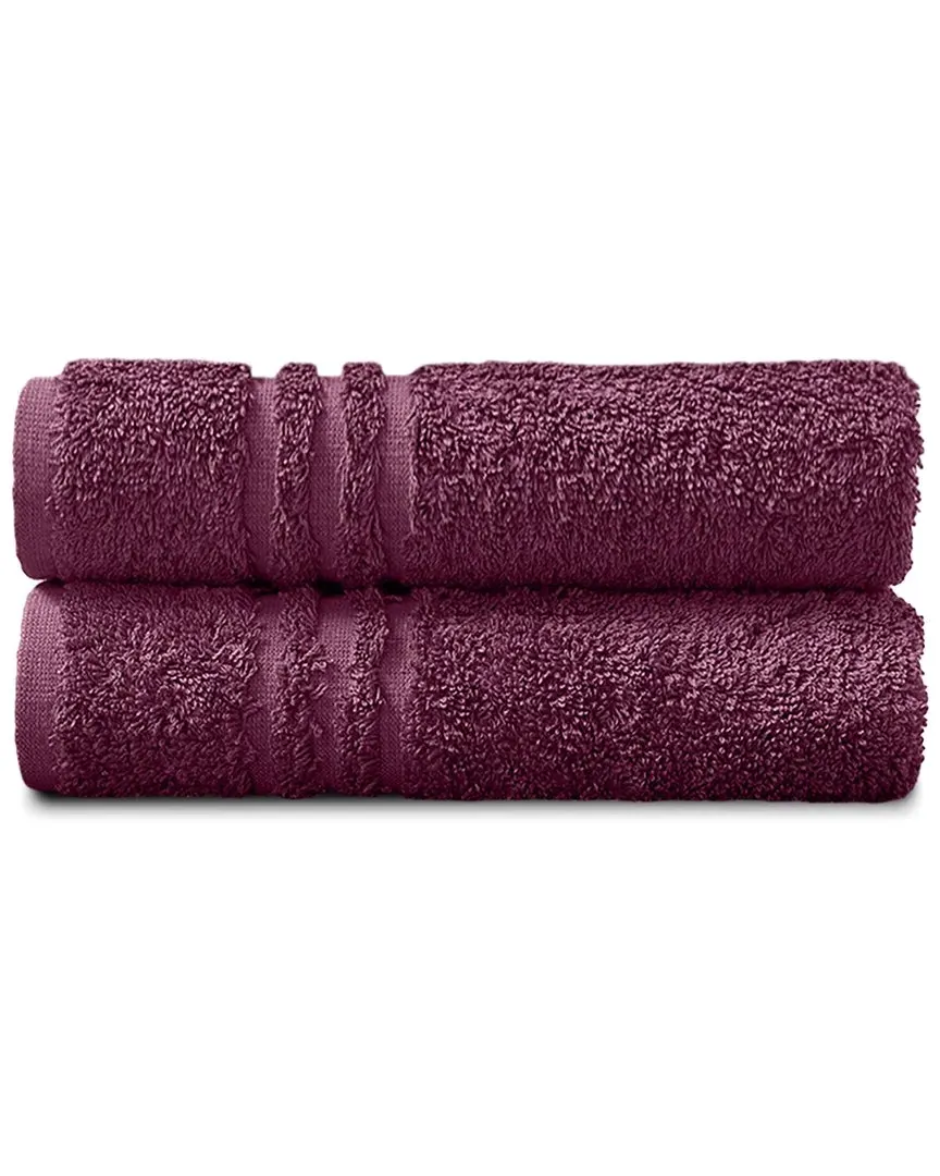 2pc Hand Towel Set - Plum, Cotton