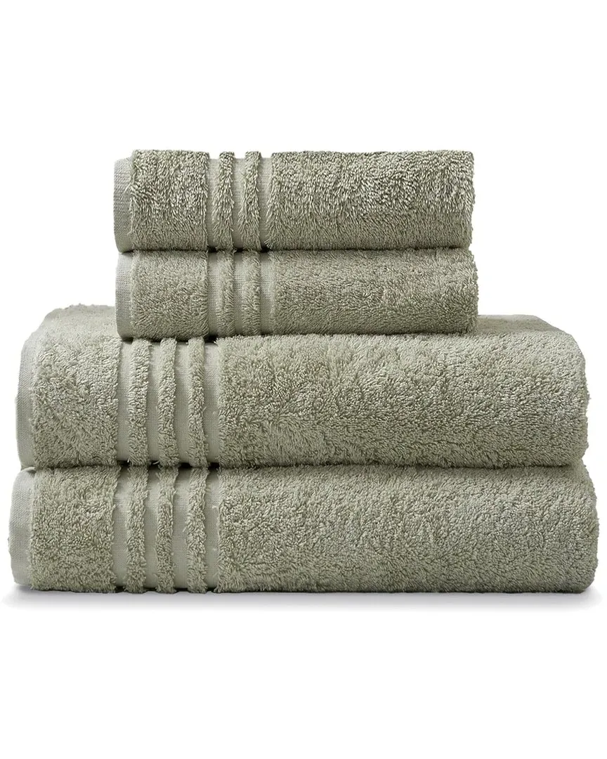 4pc Towel Set - Sage, Cotton