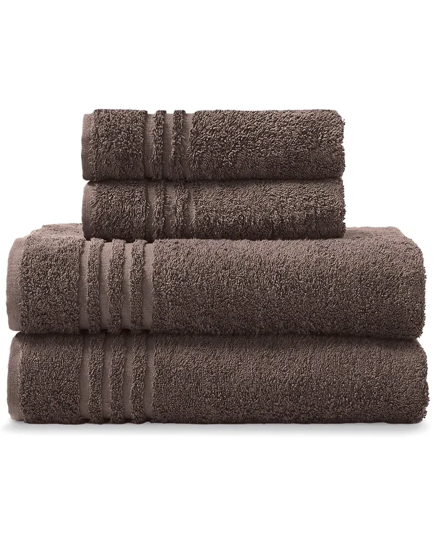 6pc Towel Set - Brown, Cotton