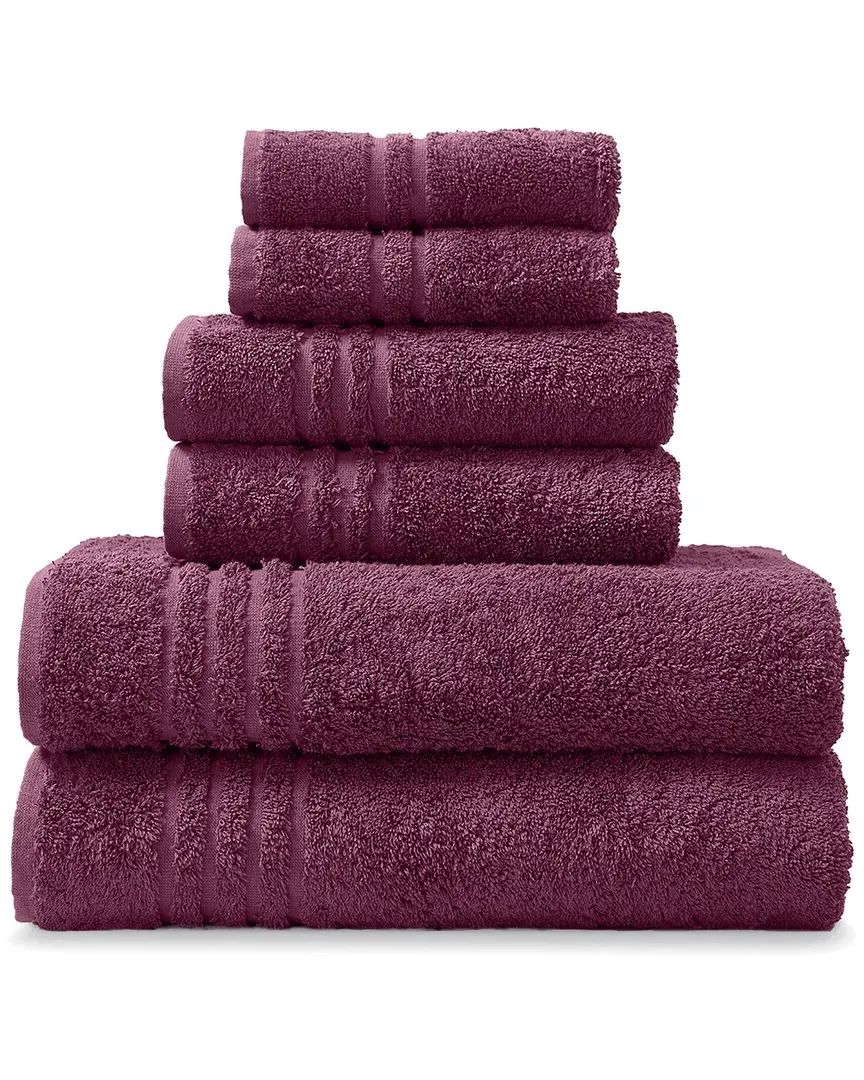 6pc Towel Set - Purple, Cotton