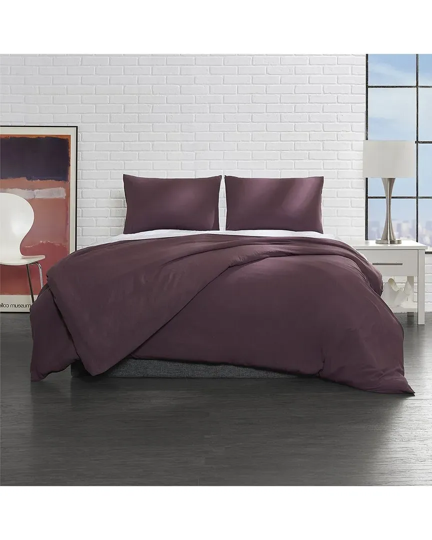Cozy Touch Duvet Cover Set - Purple, Microfiber