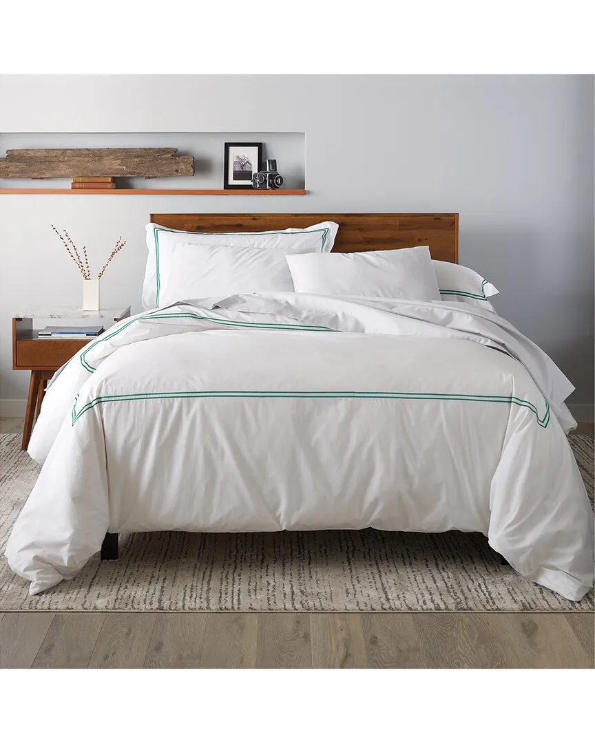 King Size Down Comforter & Duvet Cover Set - Green, Cotton