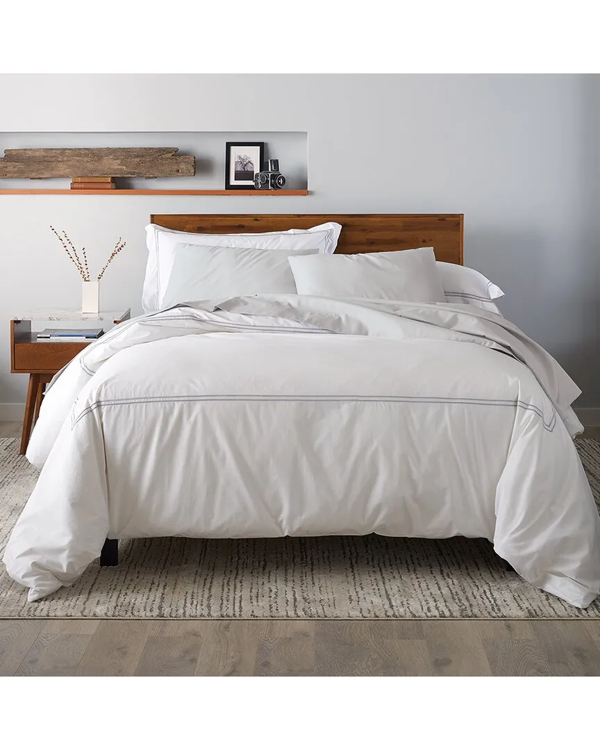 King Size Down Comforter & Duvet Cover Set - Silver, Cotton