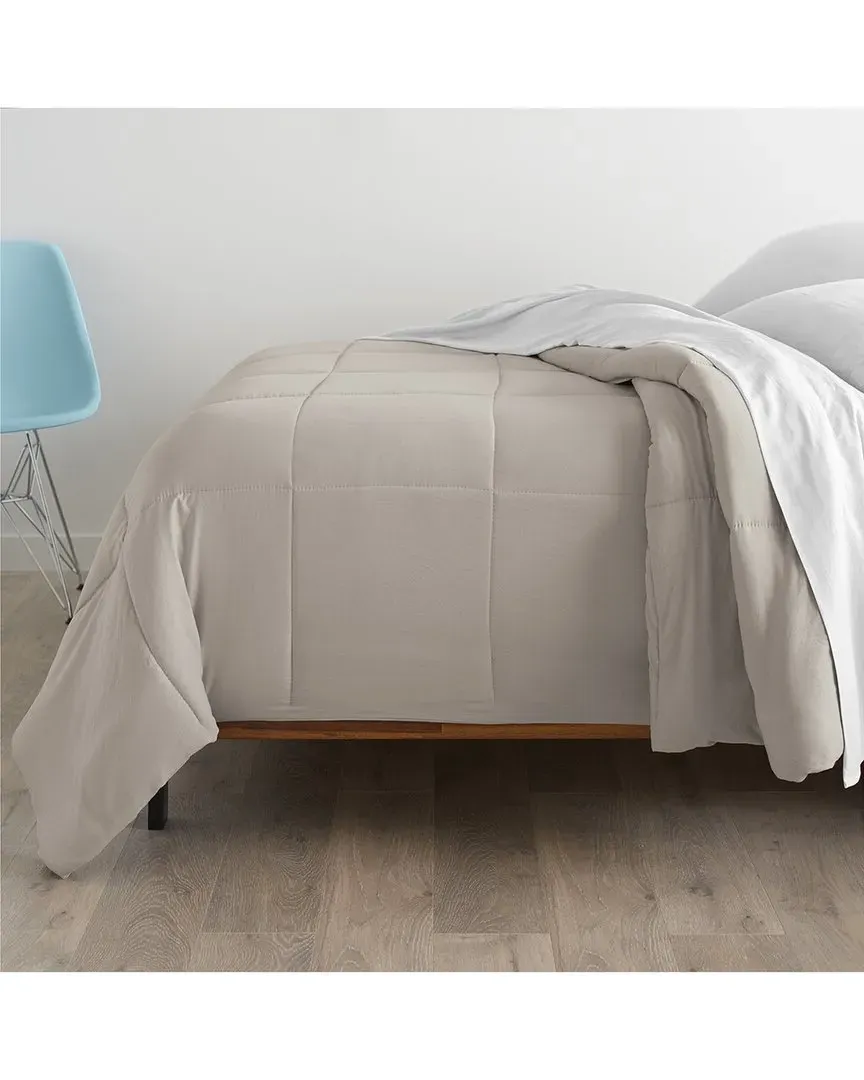 Microfiber Down-Alternative Comforter - Beige image