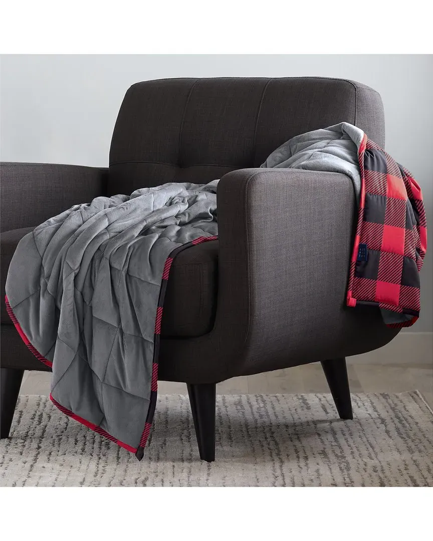 Reversible Weighted Blanket - Red & Black Checkered