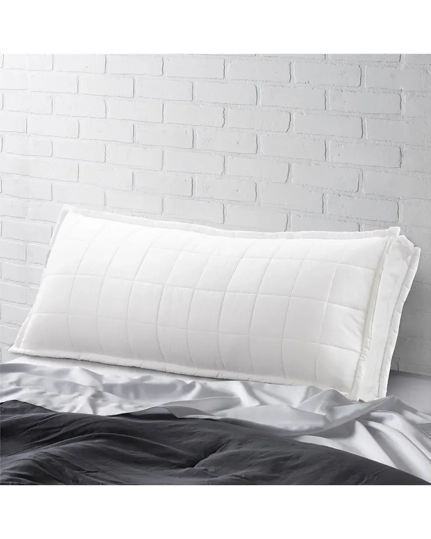 Soft Plush Turtle Top Gusseted Body Pillow - White image