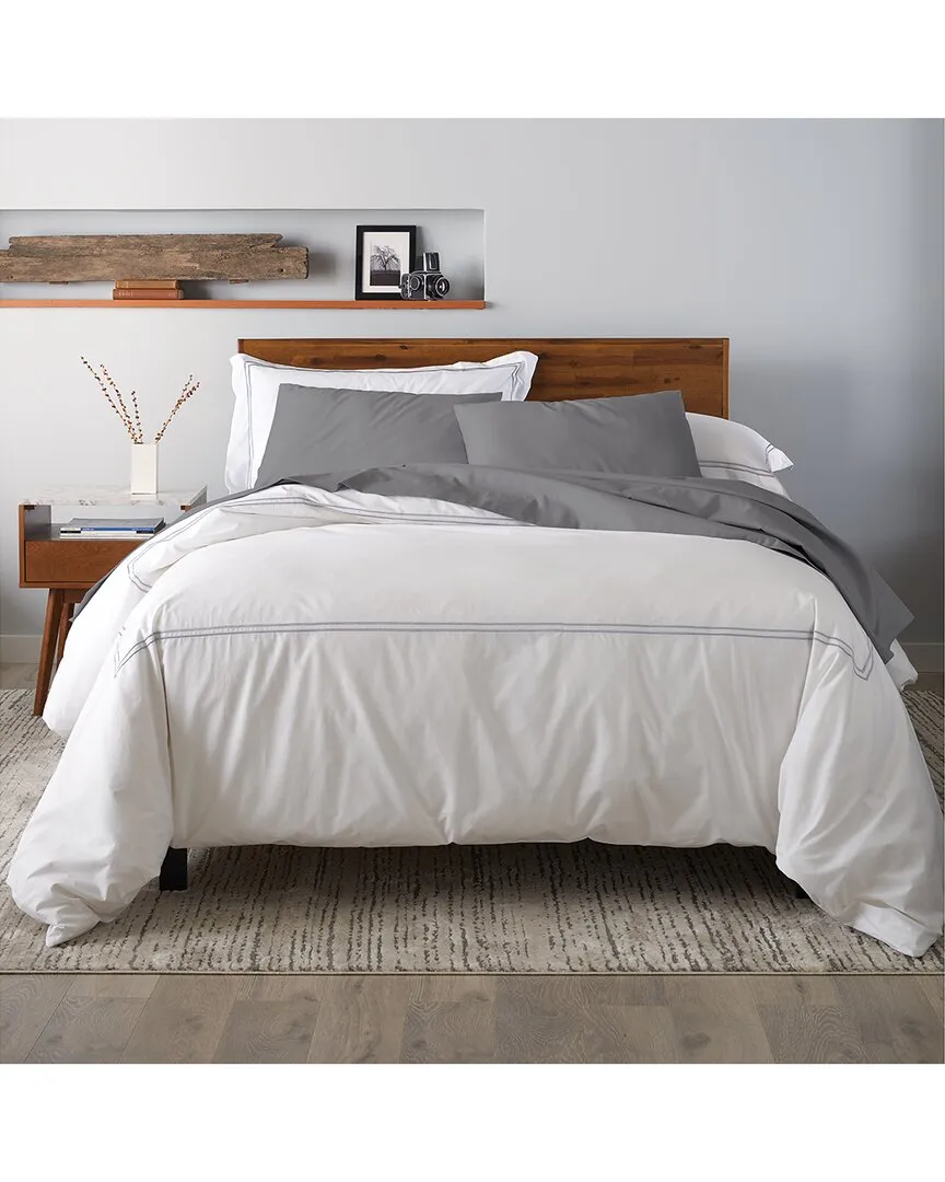 Twin Size Duvet Cover Set - Grey, Cotton