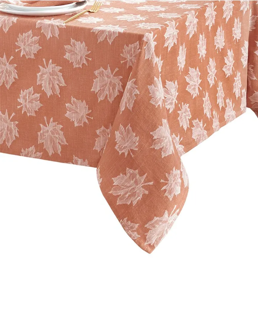Falling Leaves Jacquard Tablecloth - Sienna, Cotton