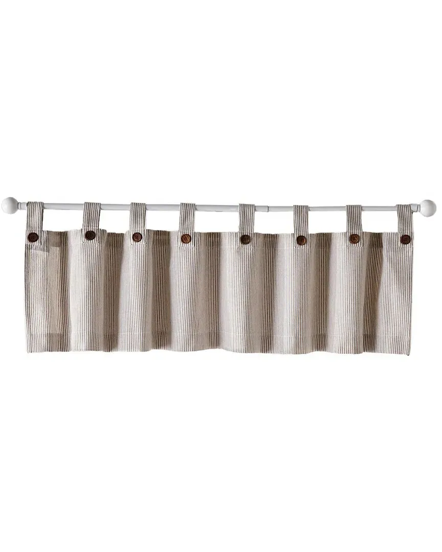 Tucker Ticking Stripe Window Valance - Linen, Cotton