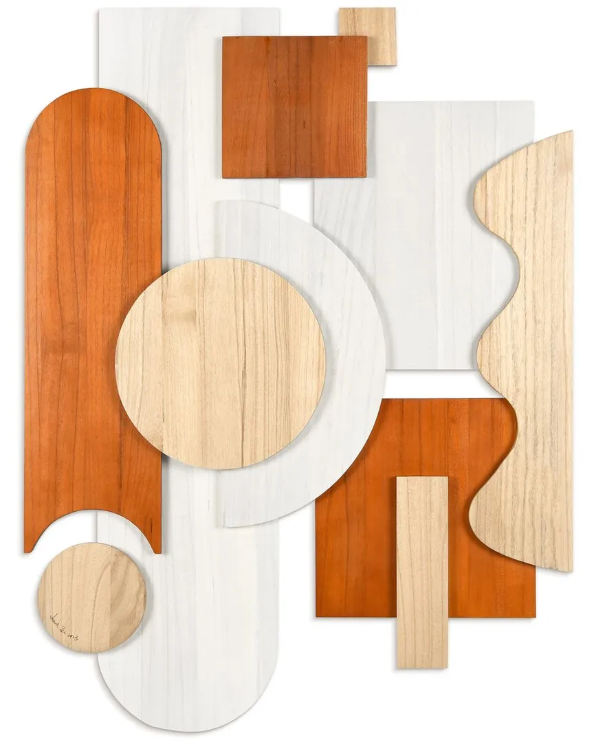 Cinnamon Dreamscape II Handmade Wall Art - Cinnamon, Paulownia Wood