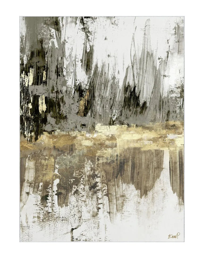 City Scape Reflection II Abstract Area Rug - Brown image