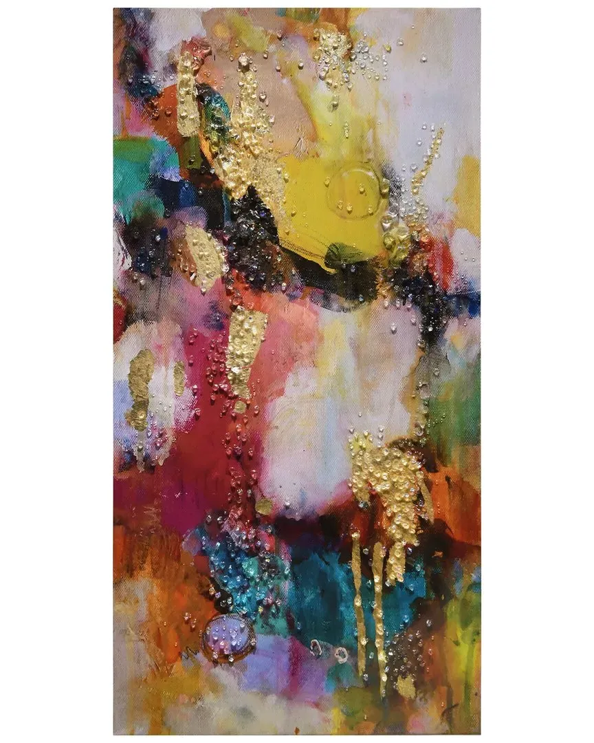 Colorful Symphony I Embellished Canvas Wall Art - Multicolor image