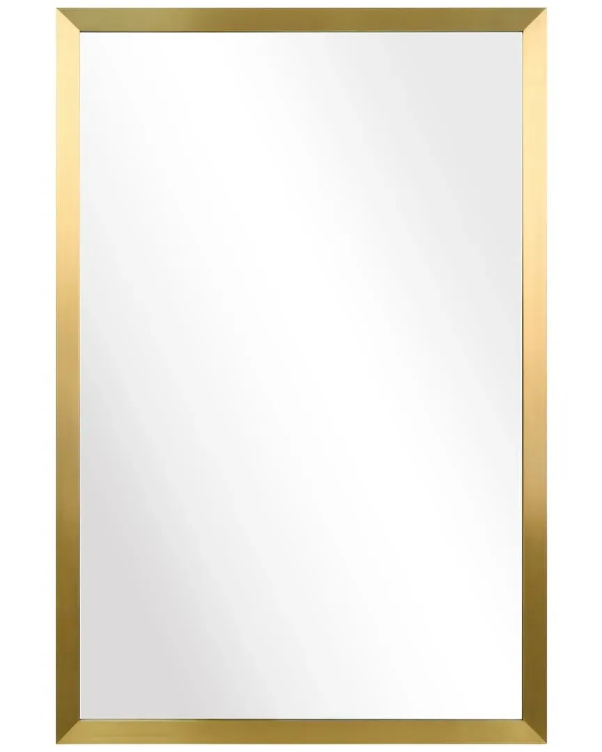 Contempo Rectangle Wall Mirror - Gold, Stainless Steel